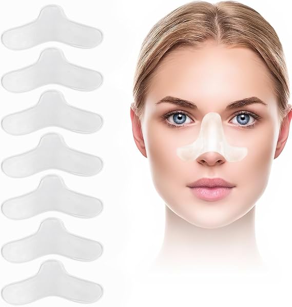 8 Pack Nasal Pads for CPAP Mask, CPAP Gel Nose Pads, Nose Protector for Mask, Nasal Gel Pads for CPAP Mask, Custom Design, Can Be Trimmed to Size Fit for Most Masks