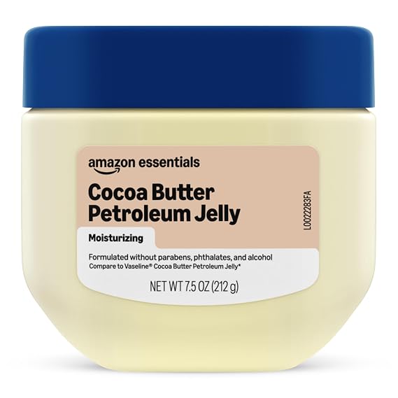 Amazon Essentials Cocoa Butter Petroleum Jelly, Moisturizing, 7.5 Ounce, 1-Count