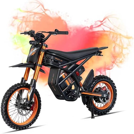 Bootime 3000W GT54 PRO/ GT54 Electric Dirt Bike for Adults Teens - 50/37 MPH High-Speed, 14" Fat Tires & Dual Removable Battery(60V/48V) | All-Terrain Off-Road eBike for Snow, Sand