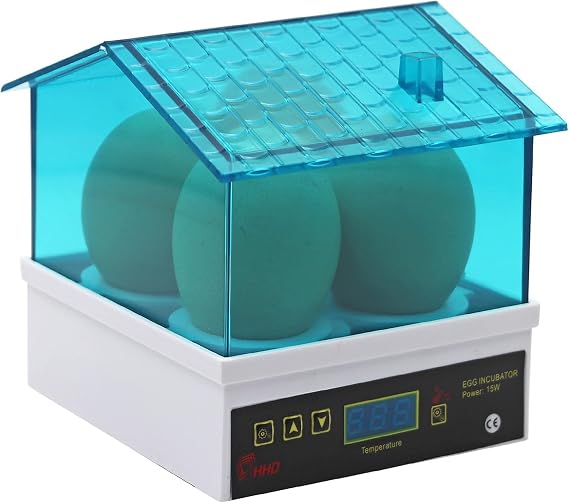 4 Egg Incubator, Incubators for Hatching Eggs, Mini House with Automatic Humidity Control Digital Professional for Hatching Duck Bird Quail Eggs
