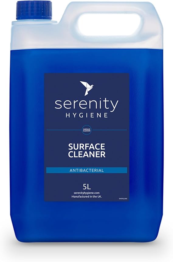 Concentrated Antibacterial Surface Cleaner 5L - 50:1 Dilution Multi-Purpose Disinfectant Sanitiser for Kitchens Food Prep Hard Surfaces - Vegan Alcohol Free