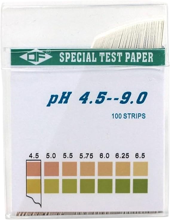 Soil Test Kit, 100PCS 4.5-9 Range Soil Testing Kit, Easy to Use Tester Paper, Water and Test for Lawns Garden Yard Home