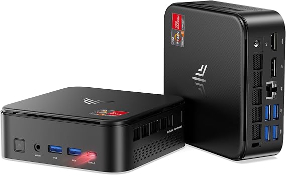 NiPoGi E3B Mini PC АMD Ryzen 5 7430U(43GHz) 16GB DDR4 512GB M.2 SSD