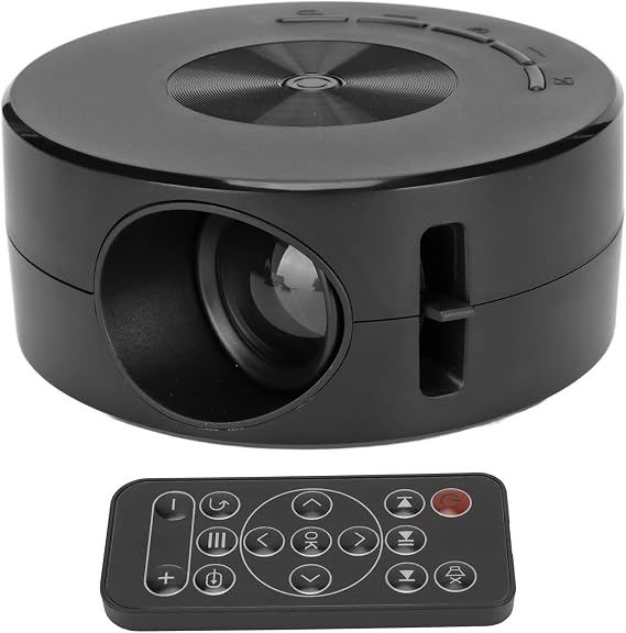 Mini LED Projector, Home Theater Movie Projector, Small Outdoor LED Video Projectors Adopts Diffuse Reflection Imaging Technology Maximum Resolution 1920 X 1080 for Home Theater Use