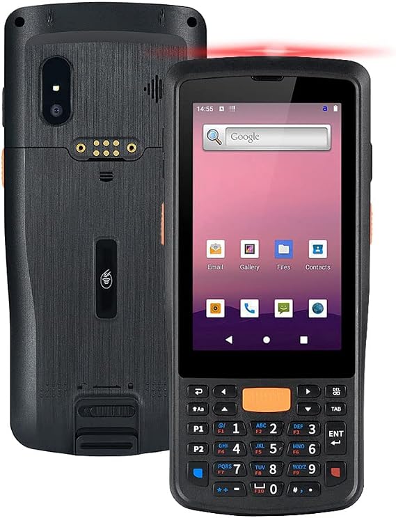 Android Barcode Scanner with Numeric Pad Mobile Computer with 2D Scanner 4.5-inch Handheld Rugged PDA, Android 11 Support Wireless Wi-Fi 4G LTE for Warehouse Inventory