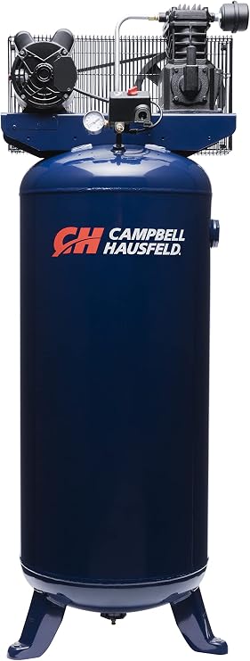 Campbell Hausfeld 60 Gallon Vertical Air Compressor, 3.7 HP, 240V, 135 PSI