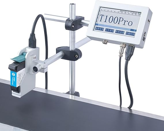 Inkjet Coding Machine, Batch Coding Machine Printing Numbers, Date Coder,Automatic Coding and Marking Equipment,Date Printer with Touch Screen, for Barcode/Batch Number,25.4MM