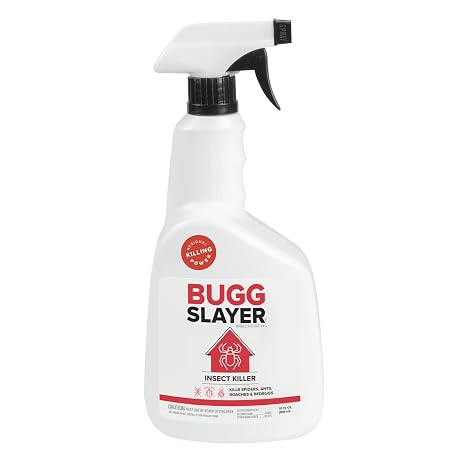 BUGGSLAYER Insecticide RTU Indoor Insect Killer - 32oz | Kills Spiders, Ants, Roaches, Bed Bugs & Many More, Ready-to-Use, Odorless, Non-Staining, Long-Lasting
