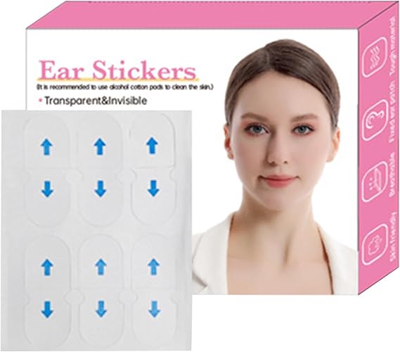 Invisible Ear Tape for Big Ears, Patches and Correctors - Stickers for Pinning Back Ears, Cosmetic Aesthetic Correctors