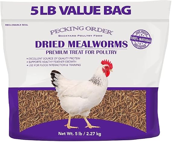 Pecking Order Dried Mealworm, 5 lbs