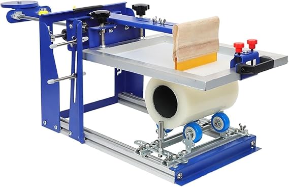 Manual Cylinder Embossing Machine, Curved Bottle Screen Printing Machine, Cylinder Screen Printing Machine, Diameter Less Than 170mm