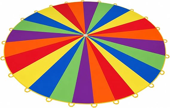 Sonyabecca Play Parachute for Kids Tent Cooperative Team Building (20ft)