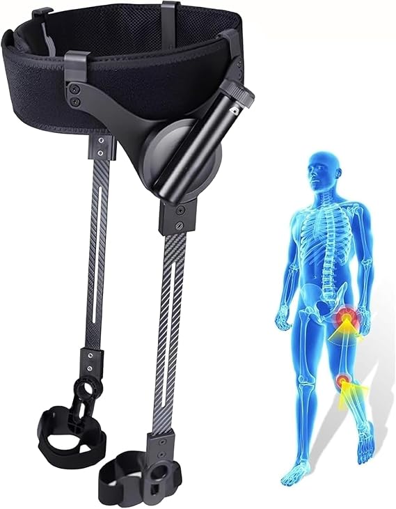 Bionic Power Wearable Exoskeleton for Walking, Exoskeleton Legs with Adjustable Power, Walking Assistance Device for Hiking, Travel & Daily Mobility Support Bothlegs S