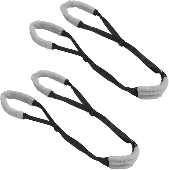 Zerodis 2 Pack Dog Support Harness, Portable Dog Support Harness Pet Rear Support Carry Sling Comfortable Wear Dog Support Sling with Adjustable Buckle for Pet Back Legs (Black)