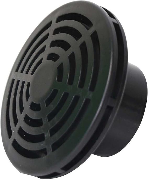 LIFEGARD Aquatics Low Profile Strainer for Fish Aquariums High-Impact Resistant Black PVC Space Saver Strainer to Extend Past The Bulkhead Reduces Risk of Pump Damage 1 Inch