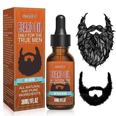 Beard Growth Oil, Natural Organic Hair Growth Oil Beard Oil Enhancer Facial Nutrition Moustache Grow Beard Shaping Tool Beard Care Products Hair Loss Products
