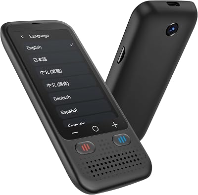 Language Translator Device for Travel Business No WiFi Needed, Upgraded Ai ChatGpt Translator with 150 Languages, OfflinePhotoReal Time Translation Device Learning