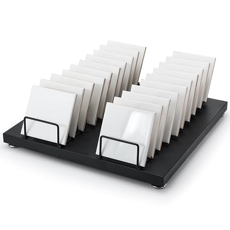 Shimeyao Tile Display Rack with 20 Card Slots Tile Sample Display(14x13 in)