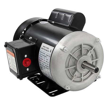 1 HP Electric Motor 1725RPM 115V/230V 13.6/6.8A 56 Frame CW/CCW for Agricultural Equipment Farm Duty Single Phase Motor