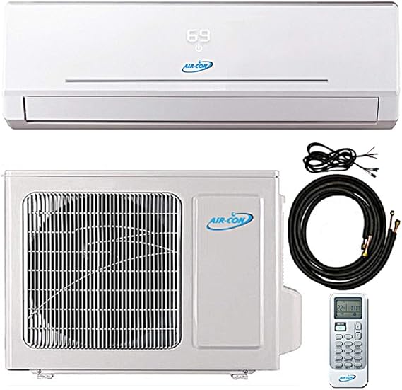 24000 Btu 21 SEER Ductless Mini Split DC Inverter Air Conditioner Heat Pump System 208-230 Volt with 15ft Kit (24000 Btu)