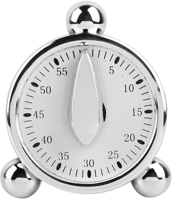 60minutes Kitchen Timer, Mechanical Timer Countdown Timer Kitchen Reminder, Cooking Timer Alarm Clock for Cooking Baking Washing Steaming, Manual Cooking Timer