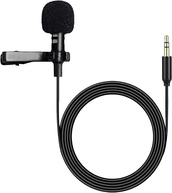 Lavalier Microphone Compatible with DJI Wireless Mic Transmitters,for Rode GO II 2 Wireless Pro Transmitters, Omnidirectional Lav Lapel Clip On Mic for YouTube Live Streaming Vlog