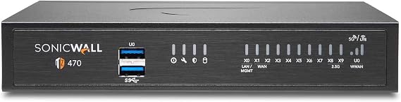 SonicWall TZ470 High Availability | Gen7 Firewall HA Model, Requires Secondary Unit - Not a Standalone Device | Redundant Appliance for Continuous Network Uptime and Failover (02-SSC-6385)