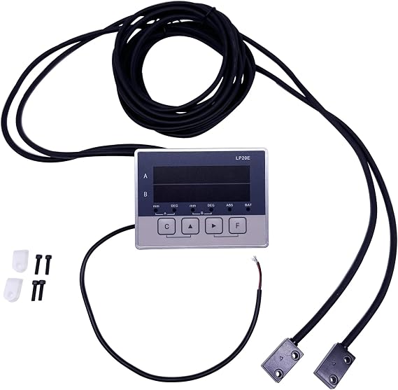 2 Axis Digital Display DRO Magnetic Sensor Tape Displacement Readout Scale Position Transducers Encoder Woodworking - Machinist Tools(LP20E 3000mm Tape)