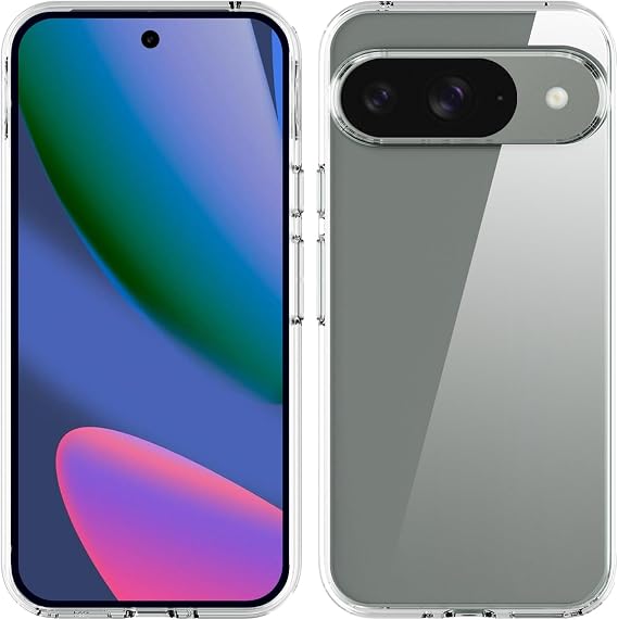TENOC Phone Case for Google Pixel 10 & Google Pixel 10 Pro, Clear Case Shockproof Protective Bumper Slim Cover for 6.3 Inch