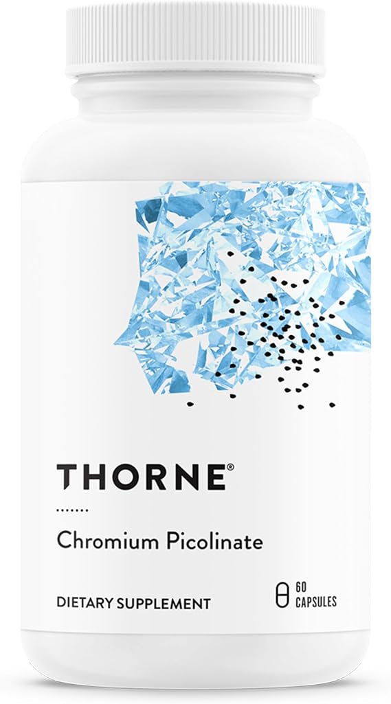 THORNE Chromium Picolinate, 500 mcg Highly Absorbable Chromium, 60 Capsules | Supports Healthy Metabolism, Weight Management & Lean Body Mass, Helps Lessen Carbohydrate Cravings*, NSF Contents Certified