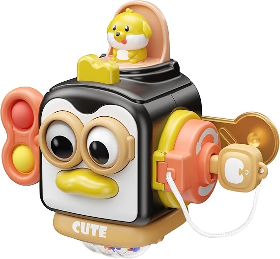 OSIMILY Montessori Travel Toy for Activity Cube Fine Motor Skills Educational Toys, Sensory Toys for Birthday Gifts