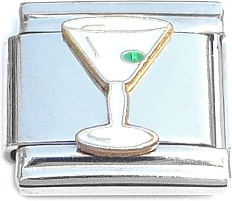 NewCharms Martini Cocktail Drink Italian Charm