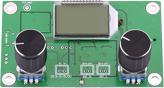 ICSTATION Digital FM Radio DSP PLL Digital Stereo FM Radio Receiver Module 87-108MHz Serial Port Control Module
