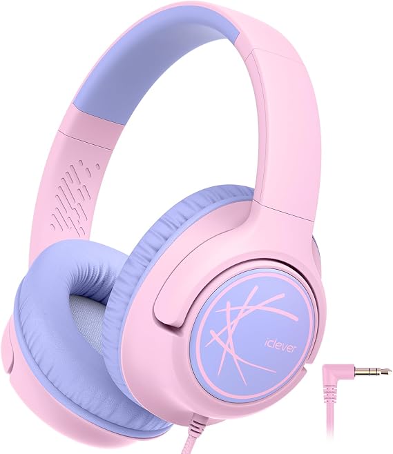 iClever Kids Headphones with Cord, Over Ear for Boys Girls School Travel