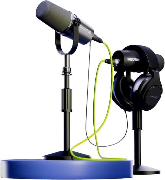 Shure Start-A-Podcast Kit - Bundle of MV7i, MV7X, and SRH440A