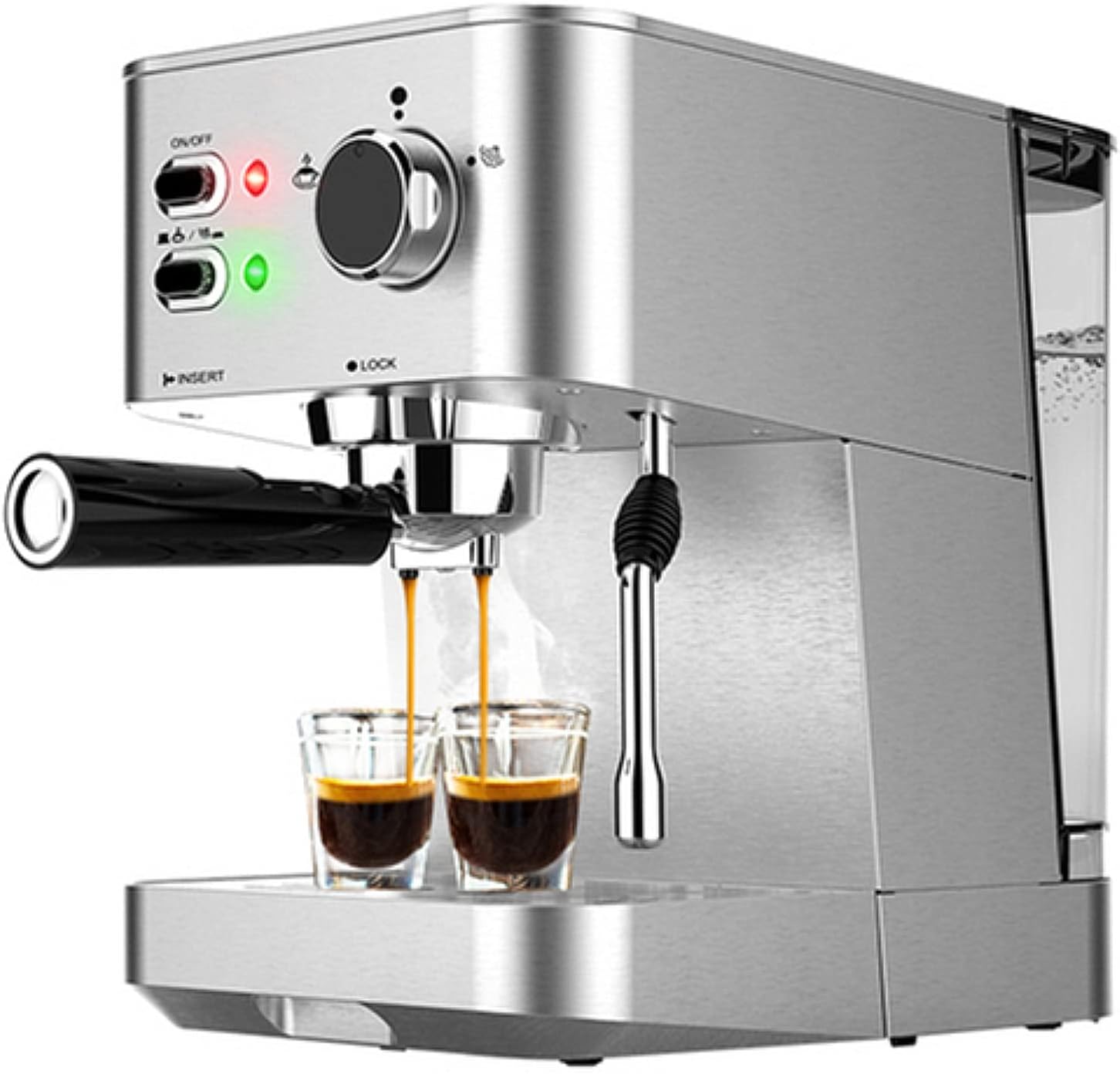 Coffee Maker 20 bar Espresso Coffee Machine Inox Case Semi Automatic Ese Pod & Ground Coffee Espresso Maker Multifunctional Coffee Maker