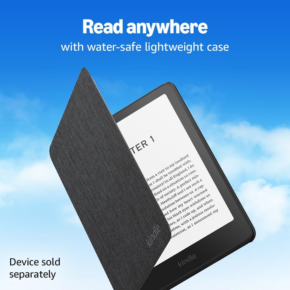 Amazon Kindle Paperwhite and Amazon Kindle Colorsoft Case, Lightweight and Water-Safe, Foldable Protective Cover – Fabric