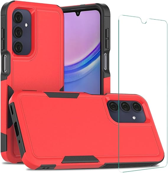 for AT&T amiGO Jr. Phone Case with Screen Protector, Heavy Duty | Full Body Rugged Dual-Layer Protective Phone Case, Compatible with Pinwheel Plus 5, Bark Phone A16, Samsung Galaxy A16 5G