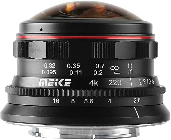 MEKE MK-3.5mm f2.8 Ultra Wide Circular Fisheye Lens for Olympus Panasonic Lumix MFT Micro 4/3 Mount Mirrorless