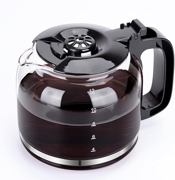 12-Cup Replacement Glass Carafe for Taylor Swoden Coffee Maker Models 300105REU