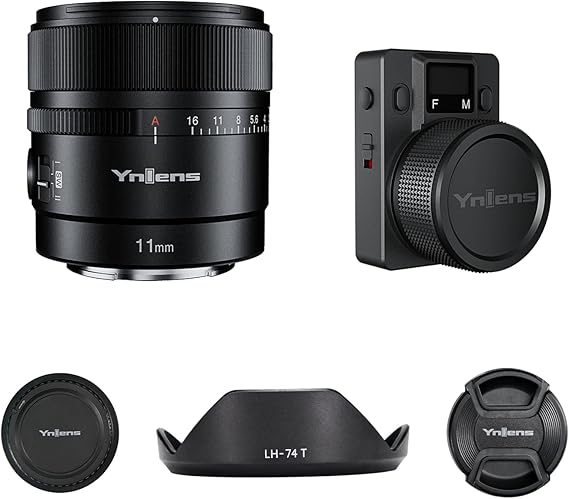 YONGNUO YN11MM F1.8S w/Remote Controller, 11mm F1.8 Large Aperture Fixed Prime Lens for Sony, Auto Focus APS-C Frame, Ultra Wide Angle Lens for E Mount Mirrorless Cameras