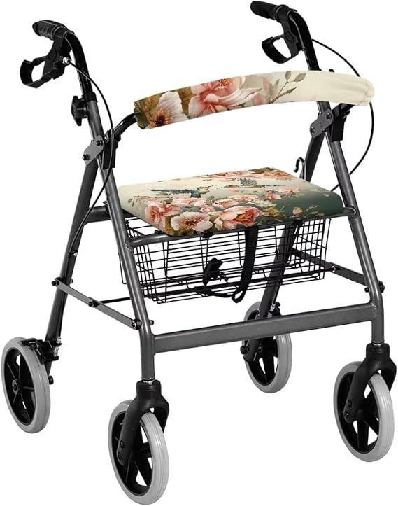 LedBack Hummingbird Rollator Walker Cushions and Backrests Roller Bar Covers for Seniors, Replacement Universal Walkers Accessories