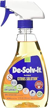 Orange-Sol De-Solv-It Citrus Solution Multi-Surface Cleaner & Degreaser, Removes Sticky Residue, Oil & Grease, 12 oz