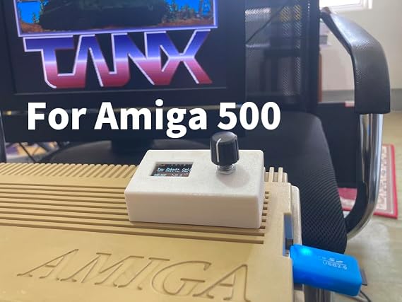 Amiga 500 USB Floppy Drive Emulator Like Gotek Complete Kit with Large OLED, Bracket and Control Panel