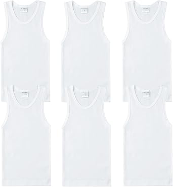 Key Chain Boys' 100% Cotton Tank Tops - 2-Pack of Comfortable Athletic Undershirts