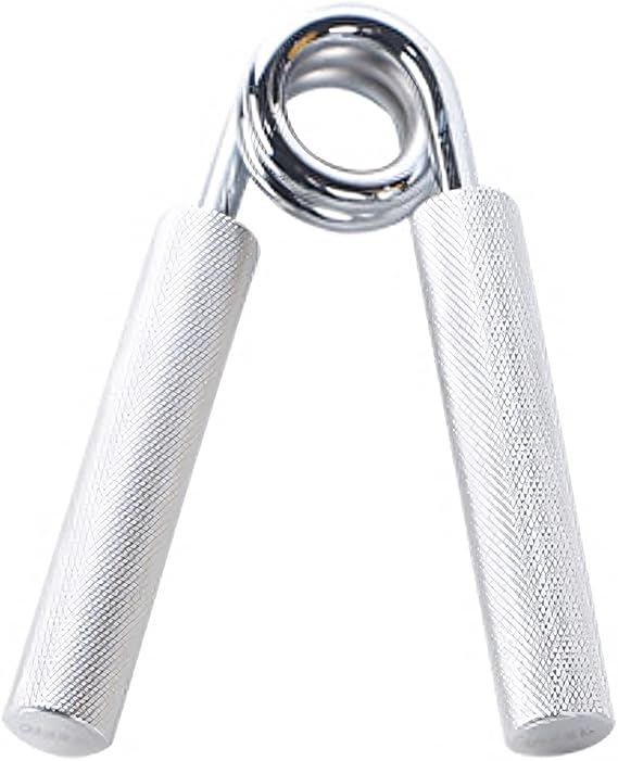 Muka Hand Grip Strengthener Trainer, Metal Gripper 100-300 lbs | Knurled grips, electroplated spring, rust-resistant metal build, 13 x 11 cm size, home office outdoor training