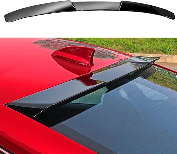 MUTUSAISI Rear Window Spoiler Wing for Audi A4 B8 S4 2009-2016 Accessories | Roof Lip Upgrade Sporty Appearance, Durable ABS Material, Gloss Black Finish, Tape Install