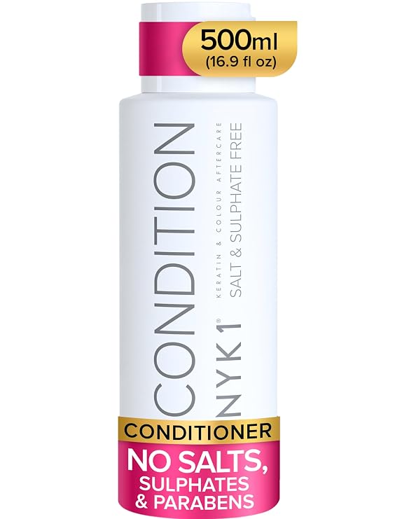 NYK1 Salt & Sulfate Free Aftercare Conditioner for Treated Hair | 500ml | Deep Conditioning For Extensions, Color & Keratin Treatment - Moisture-Rich & Nourishing Aftercare For All Hair Types