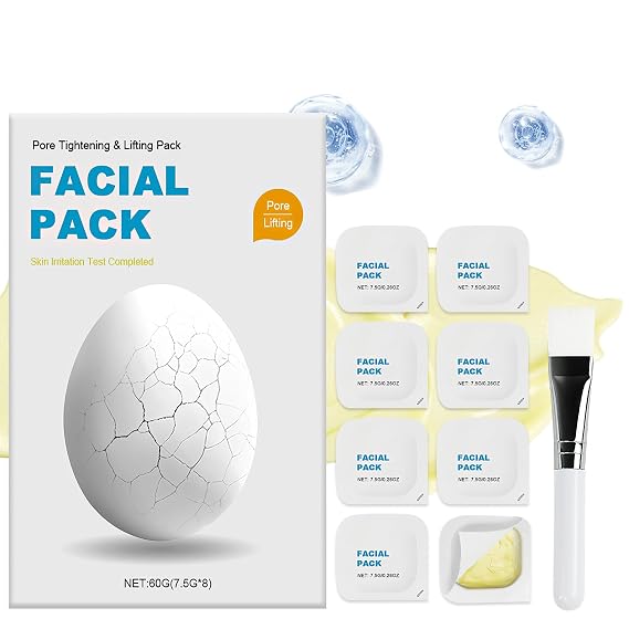 Kubot Zombie Face Mask Peel Off, Pore Tightening & Lifting Pack, Hydrating Zombie mask, Facial Mask Care, Anti-Aging, Anti-Wrinkles for All Types (1 Box, 8ea)