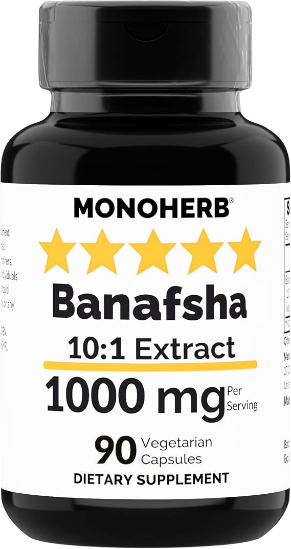 Banafsha 10:1 Extract - 1000 mg per Serving - Serving Size: 2 Capsules - 45 Servings per Bottle